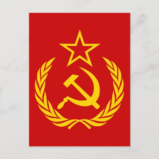 Carte Postale Faucille et marteau, URSS, CCCP, communisme (Devant)