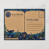 Carte Postale Faucon, vitrail Ridge Cloud (Dos)