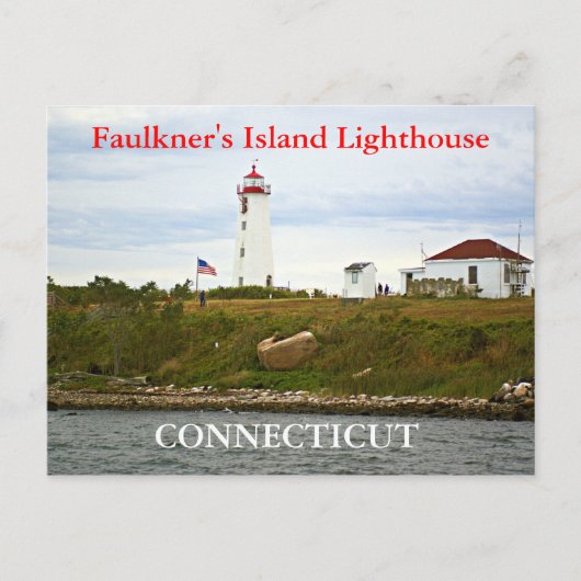 Carte Postale Faulkner's Island Lighthouse, Connecticut Postcard (Devant)
