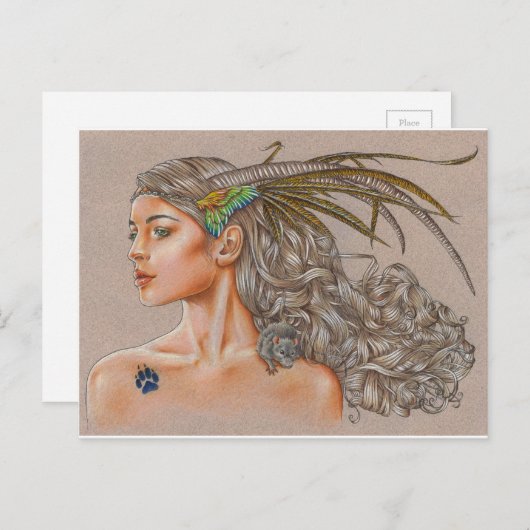 Carte postale "Faune" (Devant / Derrière)