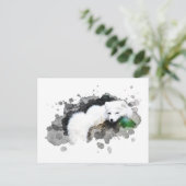 Carte Postale *~* Faune AP18 Renard polaire blanc de l'Arctique (Debout devant)