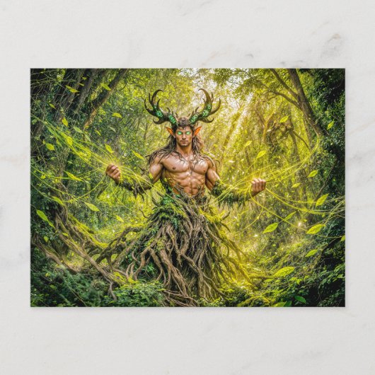 Carte Postale Faune de Fantasy Dynamique dans une Atmosphère de (Devant)