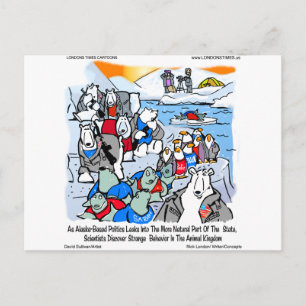 Carte Postale Faune et politique en Alaska Cadeaux et T-shirts d