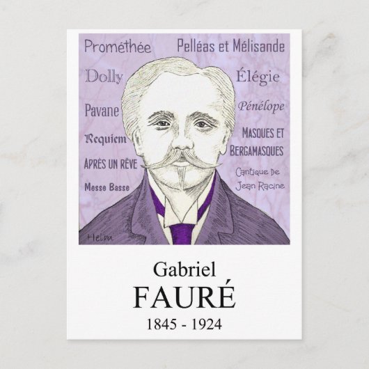 Carte Postale Fauré (Devant)