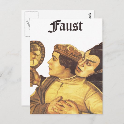 CARTE POSTALE FAUSSE (Devant / Derrière)