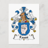 Carte Postale Faust Family Crest (Devant)