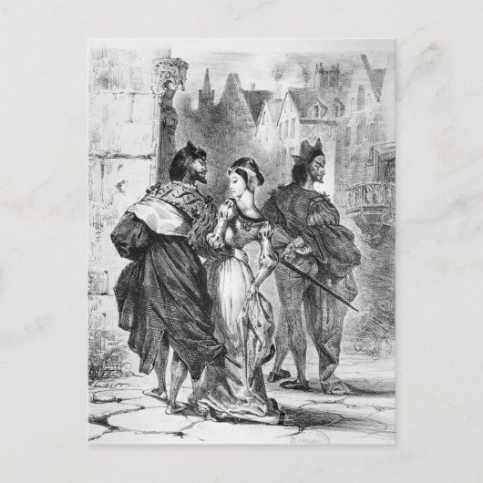 Carte Postale Faust rencontre Marguerite (Devant)