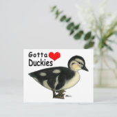 Carte Postale Faut adorer les canetons (Debout devant)