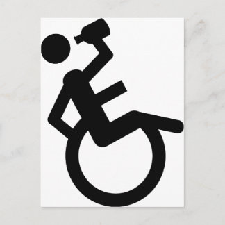 Carte Postale fauteuil roulant fauteuil roulant