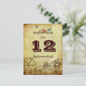 Carte Postale Faux Antique Gold Victorian Steampunk Mariage (Debout devant)