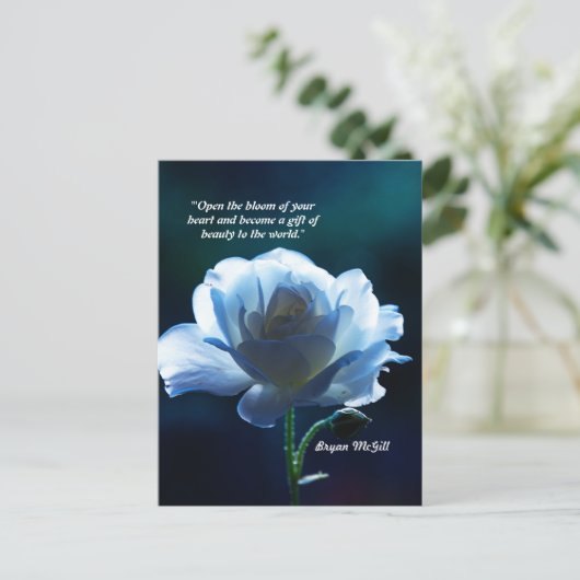 Carte postale Faux Canvas "Open Bloom of your Hear (Debout devant)