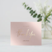 Carte postale Faux Foil Rosegold (Debout devant)