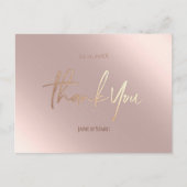 Carte postale Faux Foil Rosegold (Devant)