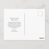 Carte Postale Faux Gold Destination Mariage Photo Enregistrer la (Dos)