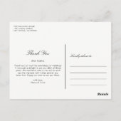 Carte Postale Faux Gold Foil Confetti Points Merci photo (Dos)