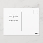 Carte Postale Faux Gold Foil Papa Est Superstar Fête des pères (Dos)