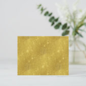 Carte Postale Faux Gold Foil Texture Arrière - plan Sparkle Modè (Debout devant)