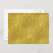 Carte Postale Faux Gold Foil Texture Arrière - plan Sparkle Modè (Devant / Derrière)