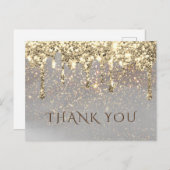 Carte Postale faux sparkle merci (Devant / Derrière)