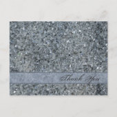 Carte Postale Faux Sparkle Merci (Devant)