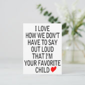 Carte Postale favori (Debout devant)