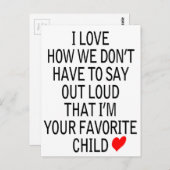 Carte Postale favori (Devant / Derrière)