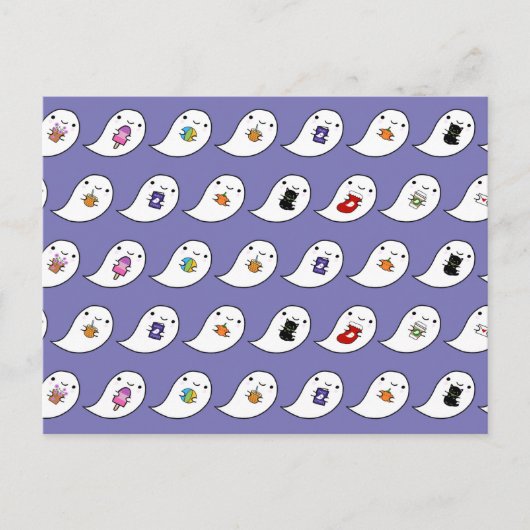 Carte Postale Favoris de Kawaii Ghost (Devant)