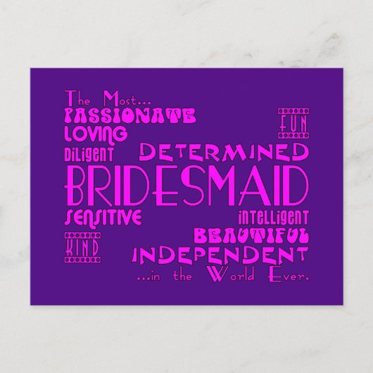 Carte Postale Favoris de mariage Merci : Qualités (Devant)