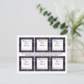 Carte Postale Favoriser les balises Deep Purple Damask (Debout devant)