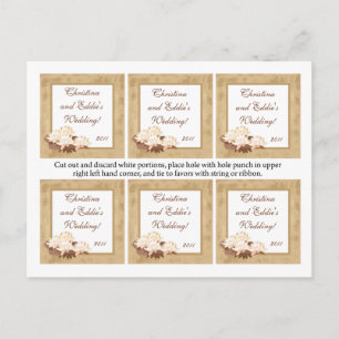 Carte Postale Favoriser les étiquettes Fleurs orientales