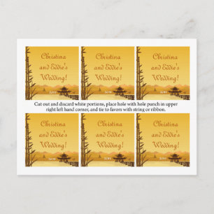 Carte Postale Favoriser les étiquettes Sunset chaud