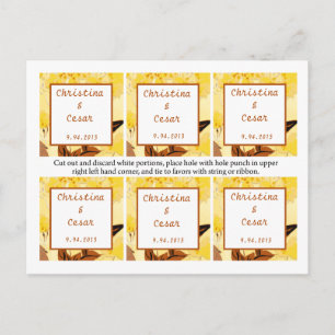 Carte Postale Favoriser Tags Mustard Jaune Pavot Fleur Orang Bro