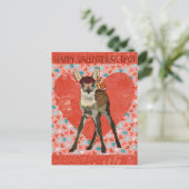 Carte Postale FAWN & OWL VALENTINE (Debout devant)