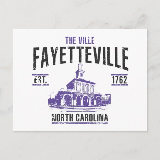 Carte Postale Fayetteville (Devant)