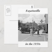 Carte Postale Fayetteville, Arkansas, années 1930 (Devant / Derrière)