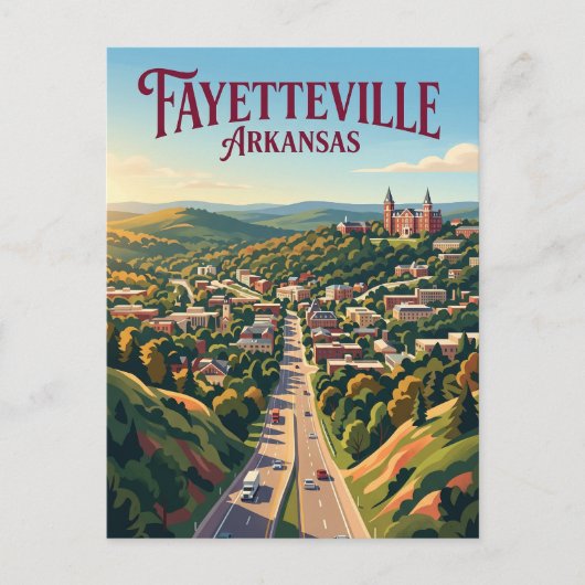 Carte Postale Fayetteville États-Unis (Devant)