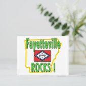 Carte Postale Fayetteville Rocks ! (vert) (Debout devant)