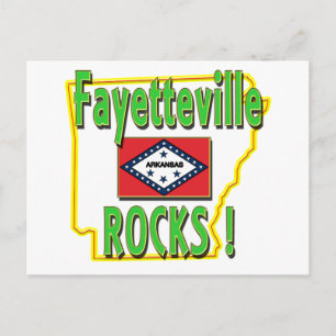 Carte Postale Fayetteville Rocks ! (vert)
