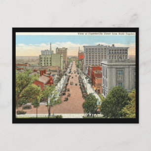 Carte Postale Fayetteville St., Raleigh, NC Vintage