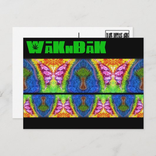 Carte postale "Fbattement Mural" teintée à la carr (Devant / Derrière)