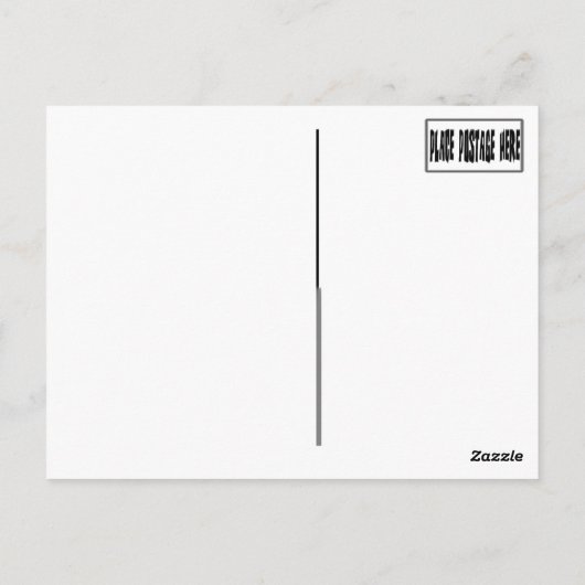 Carte postale "Fbattement Mural" teintée à la carr (Dos)