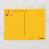 Carte postale FCC YOU (Dos)