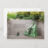 Carte Postale FDR Memorial à Washington DC (Devant / Derrière)