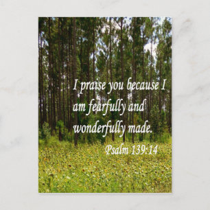 Carte Postale Fearful et merveilleusement fait