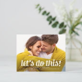 Carte Postale Fearless Love ÉDITABLE COULEUR Enregistrer La Date (Debout devant)