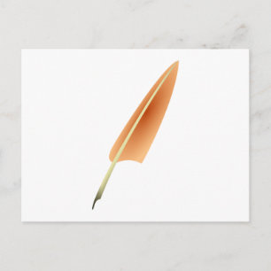 Carte Postale Feather Quill Pen