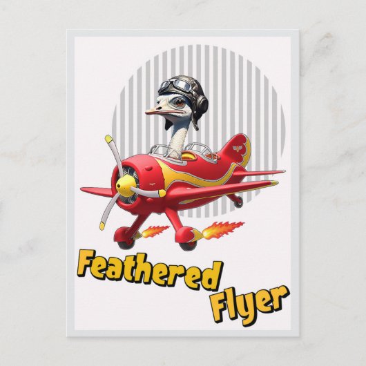CARTE POSTALE " FEATHERETHERED FLYER " (Devant)