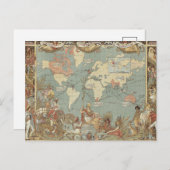 Carte Postale Fédération impériale 1886 | Walter Crane (Devant / Derrière)