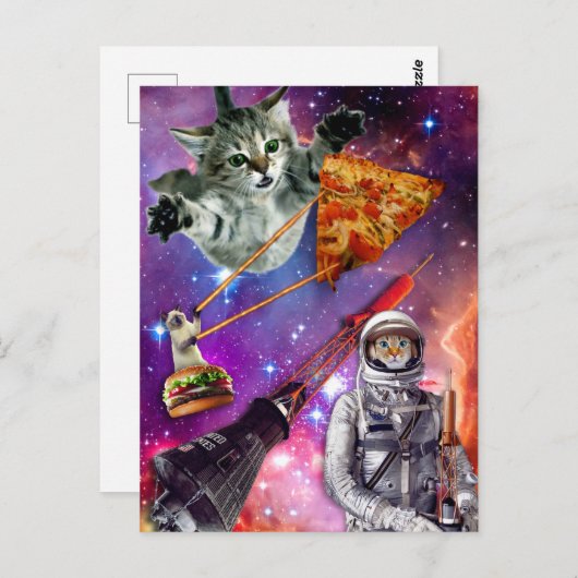 Carte Postale Fédération spatiale Cat (Devant / Derrière)