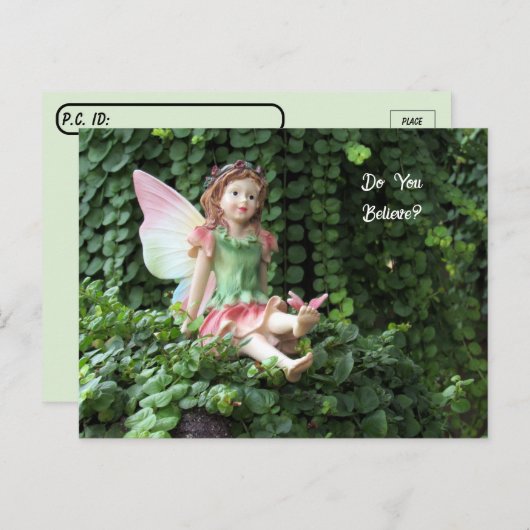 Carte postale Fée (Devant / Derrière)
